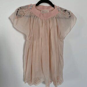 I Pinco Pallino Imelde & Stefano Cavalleri Top With Buttons Detailing Pink